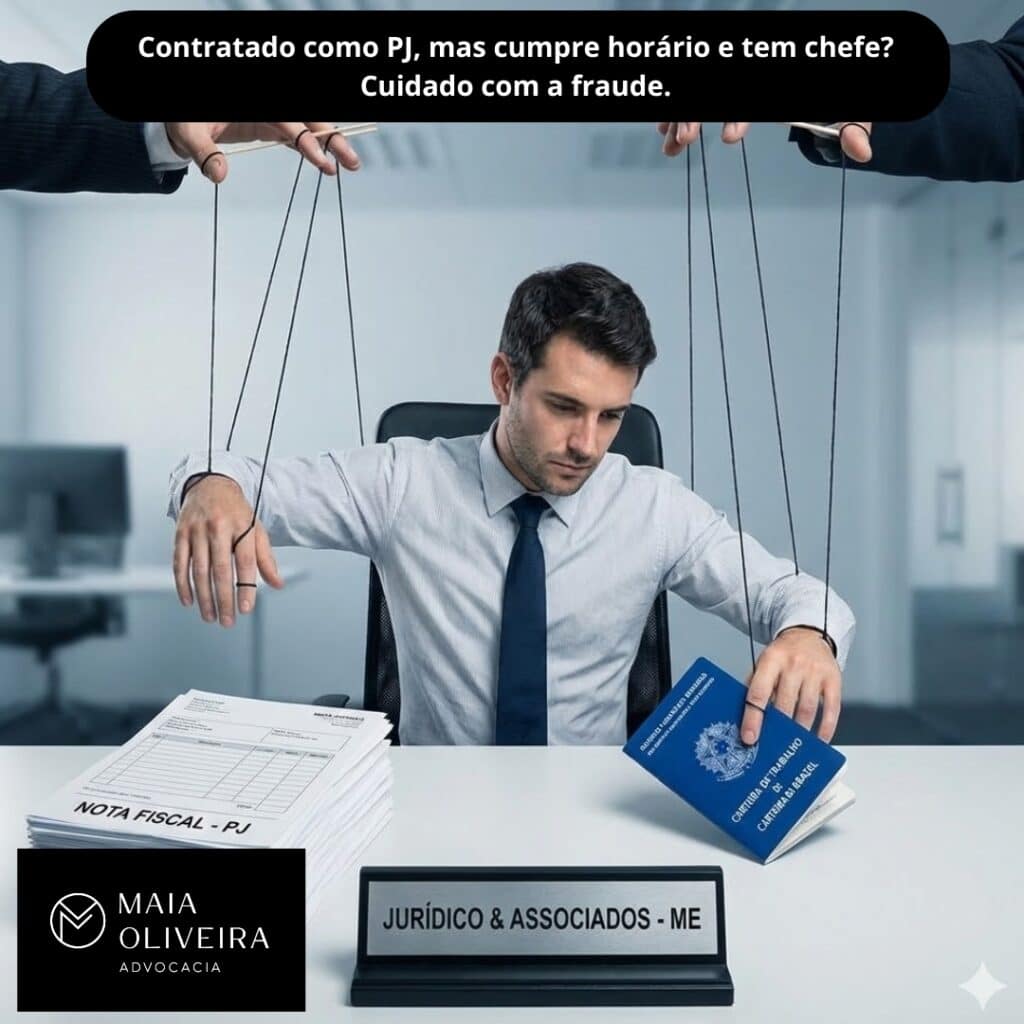 Pejotização: A armadilha do "PJ com horário e chefe". Entenda seus direitos.